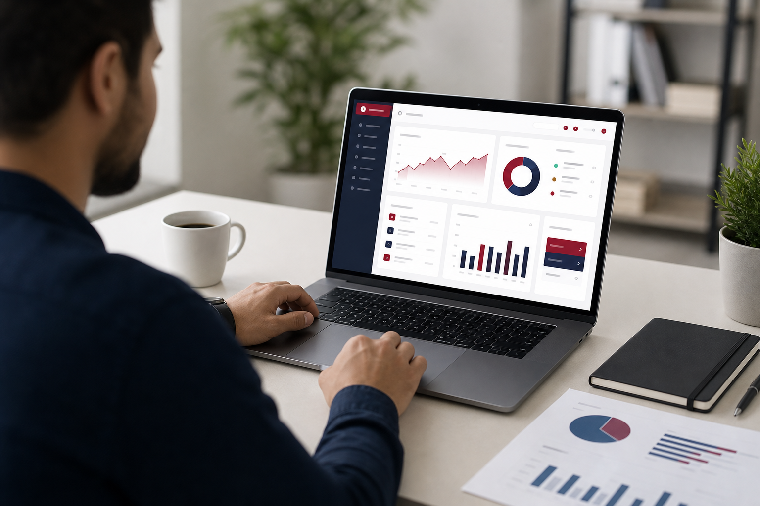 ERP dashboard preview